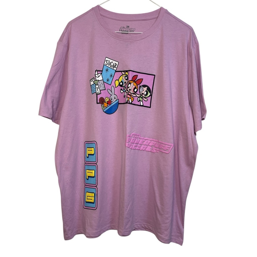 Cartoon Network Powerpuff Girls Oversized Graphic Tee – Lilac, XL